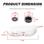Overflow Coolant Bottle Canister for Yamaha Rhino