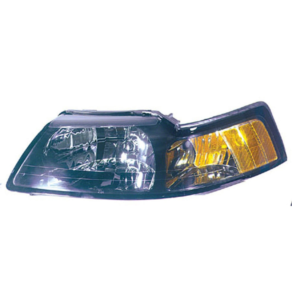 Replacement Driver Side Head Light Lens/Housing w/Black Bezel