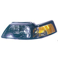 Replacement Driver Side Head Light Lens/Housing w/Black Bezel