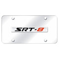Chrome Name on Chrome License Plate - Officially Licensed for SRT8