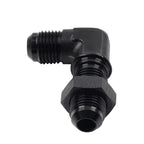 Union Bulkhead Adapter Fitting 8AN Male to Male Flare 90 Degree (Universal)