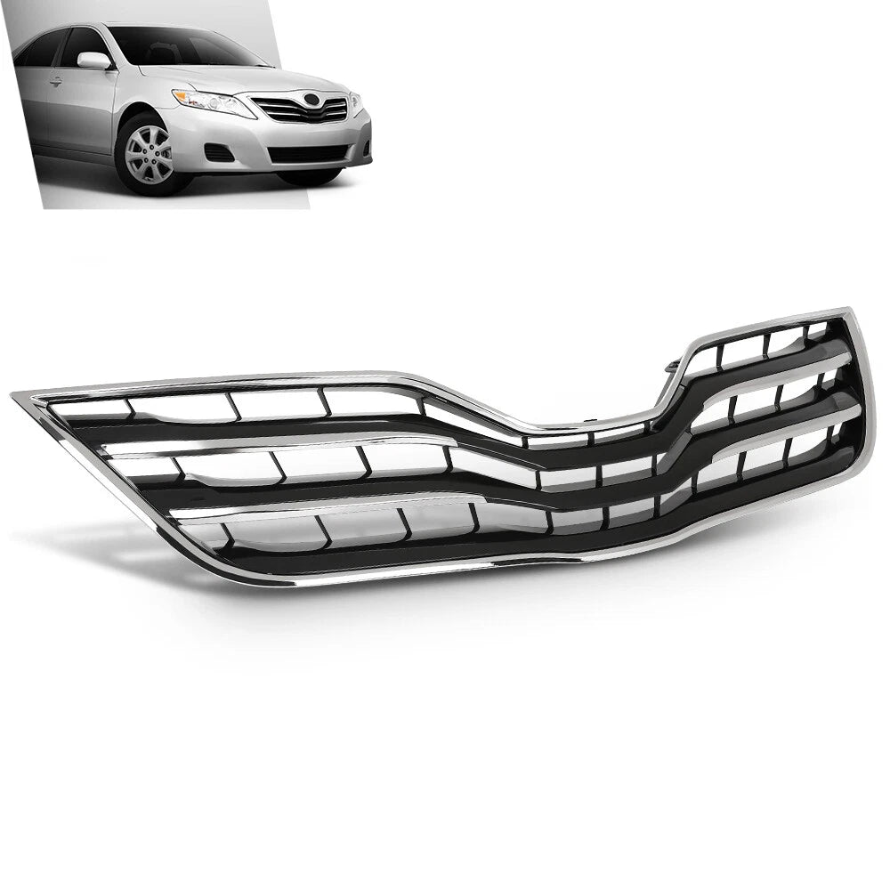 Front Upper Grille for Toyota Camry XLE (2010–2011) Black & Chrome