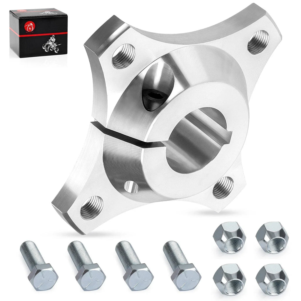 2 x Wheel Hub 1-1/4 Rear 4 x 4 Aluminum for Go Kart