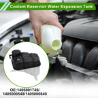 Coolant Expansion Overflow Tank with Cap No. 1405001749 for Mercedes-Benz 400SE (1992–1992)