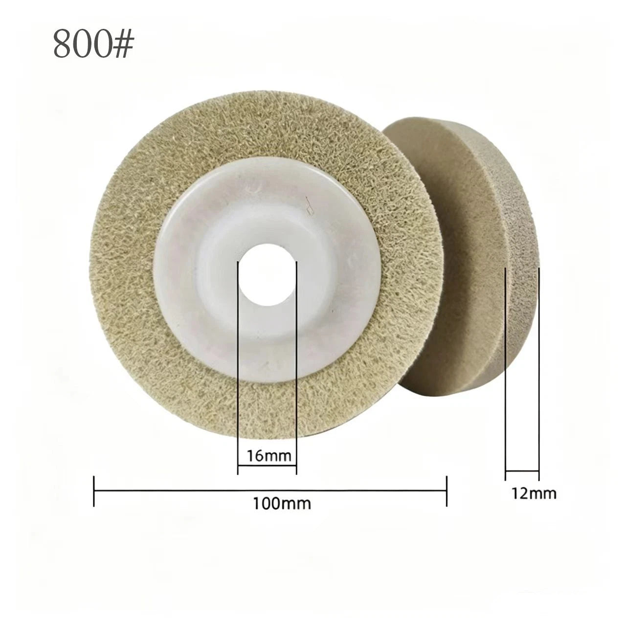 10cm Stone Polishing Pad for Angle Grinder (100mm, 16mm Center Hole)