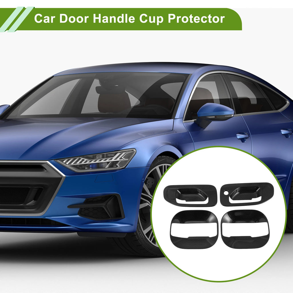 Set of 4 Carbon Fiber Door Handle Cup Protectors for Nissan NV200 (2013–2020)