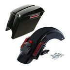 5" Stretched Saddlebag & LED Rear Fender for Harley Touring Glide (2014–2023)