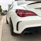 Carbon Look Rear Side Vent Trim Canards for Mercedes CLA C117 (2013–2019)