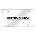 Chrome Name on Chrome License Plate - Officially Licensed for GMC Canyon