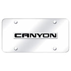 Chrome Name on Chrome License Plate - Officially Licensed for GMC Canyon