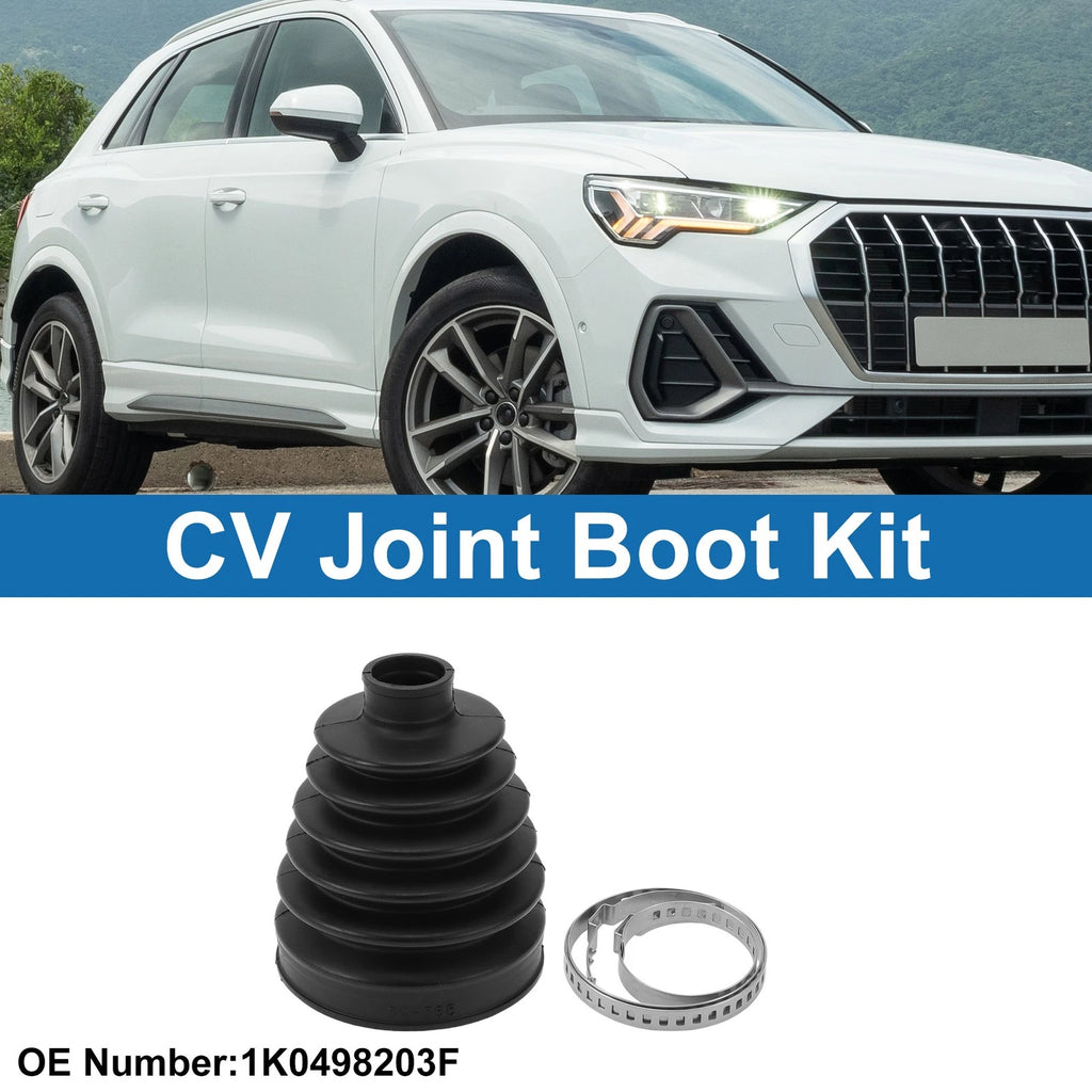Outer CV Joint Boot Kit with Clamps for Audi Q3 (2015–2018) 1K0498203F