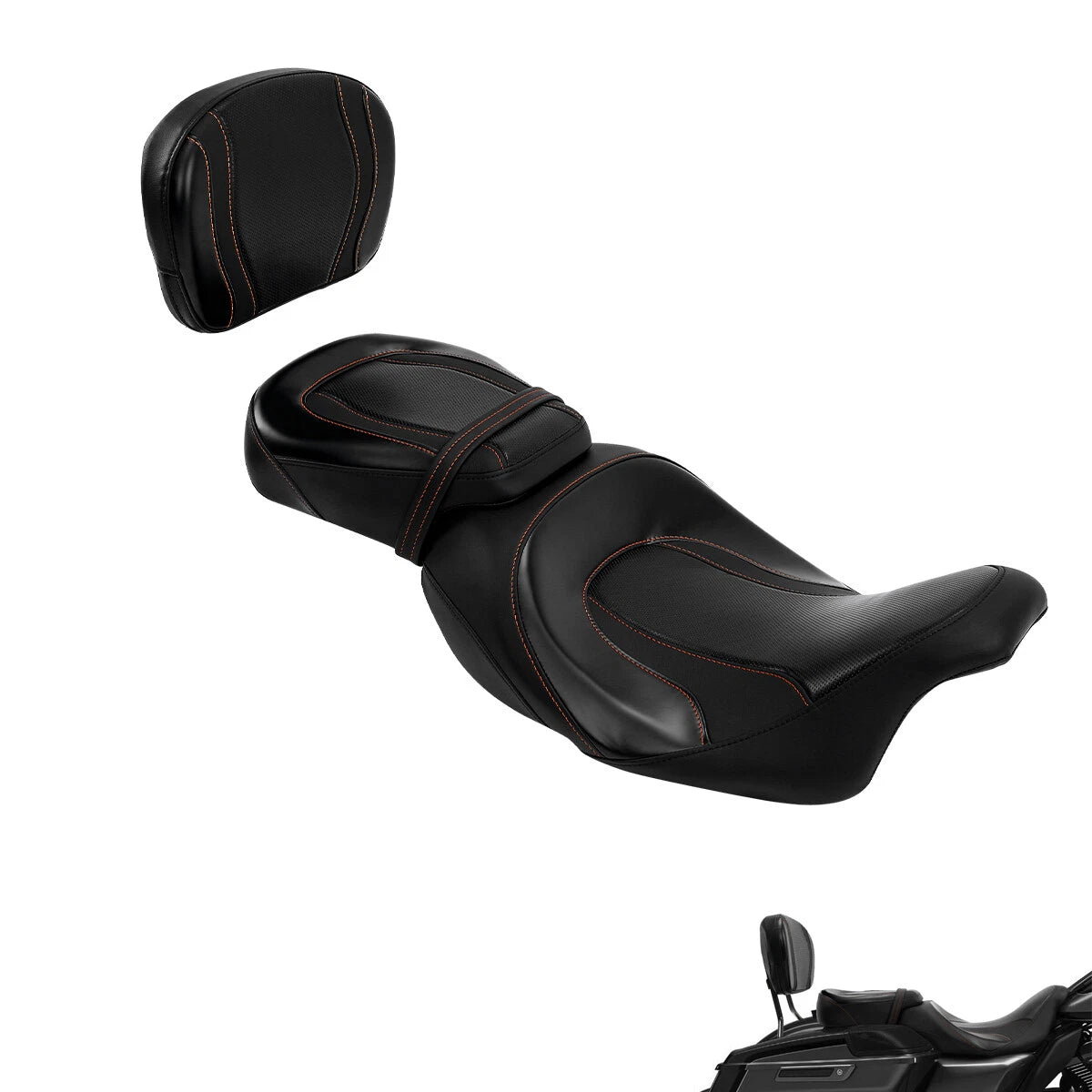 Seat Backrest Pad for Harley CVO Street Glide (2009–2023)