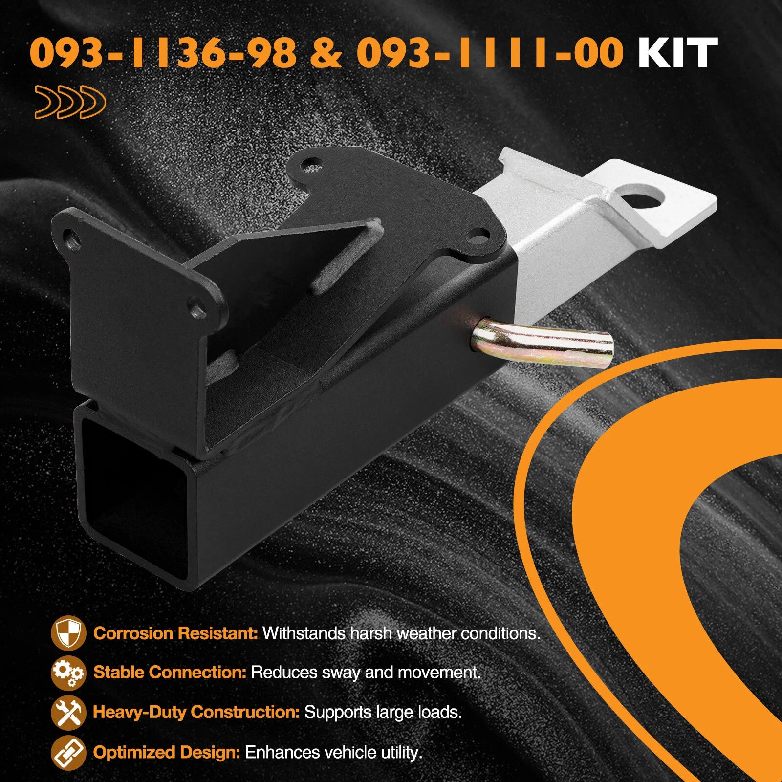 2" Trailer Hitch Receivers Kit for Bad Boy Maverick (093-1136-23, 093-1136-98)