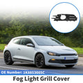 1 Pc Fog Light Grill for Volkswagen Scirocco (2009–2017) No. 1K8853665C Black