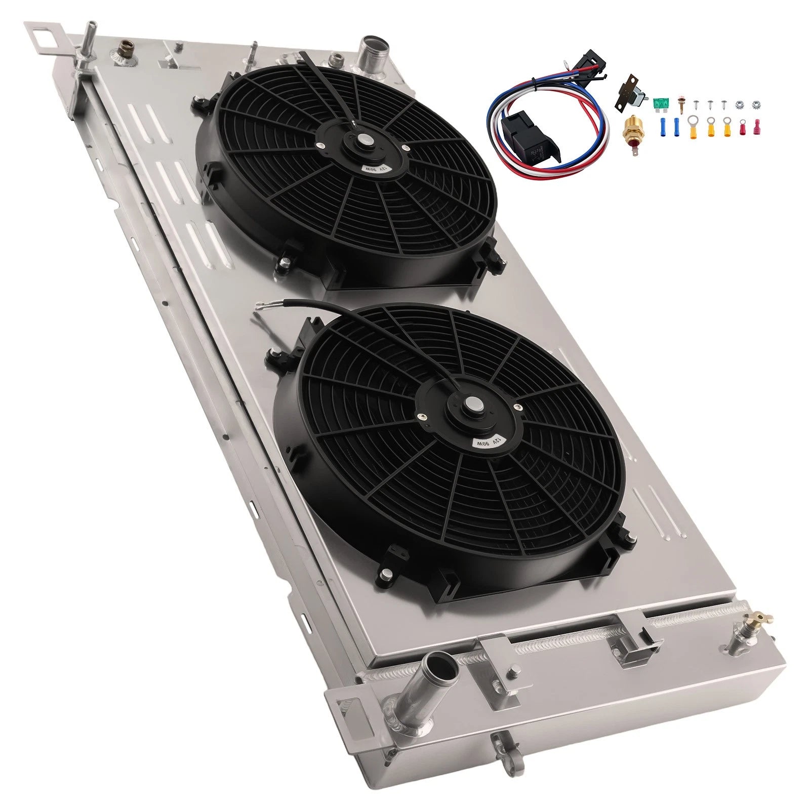 3 Row Radiator Shroud Fan for Chevy Silverado Tahoe Suburban (1999–2011)