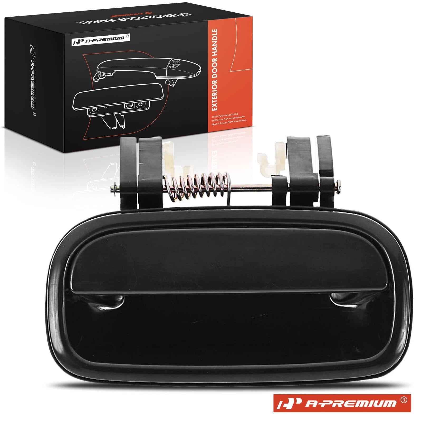 Rear Passenger Black Exterior Door Handle for Toyota Tundra (2000–2006)