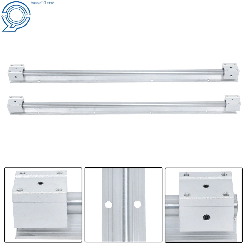 2X SBR20UU Linear Bearing Kit for DIY CNC Machines (800mm Rail)