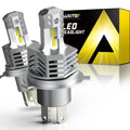2PC H4 9003 LED Headlight Bulbs for Car Truck (24000LM White)