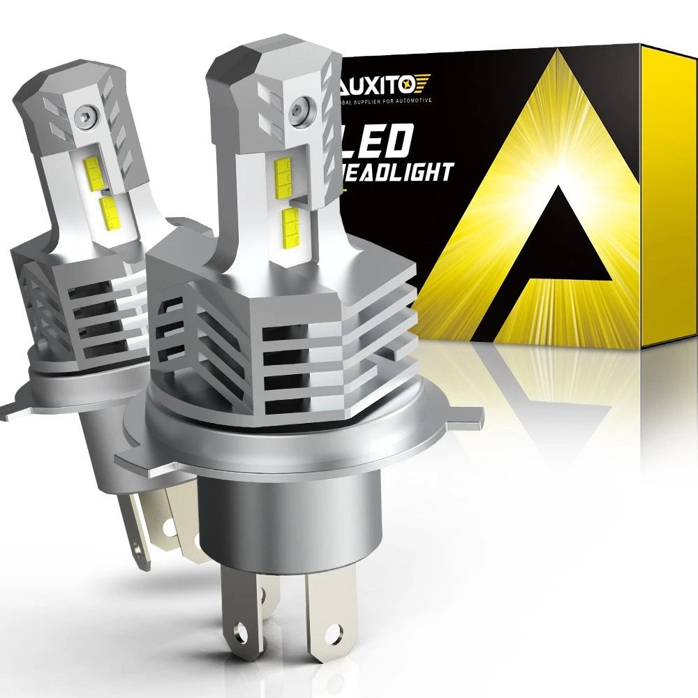 2PC H4 9003 LED Headlight Bulbs for Car Truck (24000LM White)