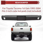 Black Steel Rear Bumper for Toyota Tacoma (1995–2004) Powder Coated