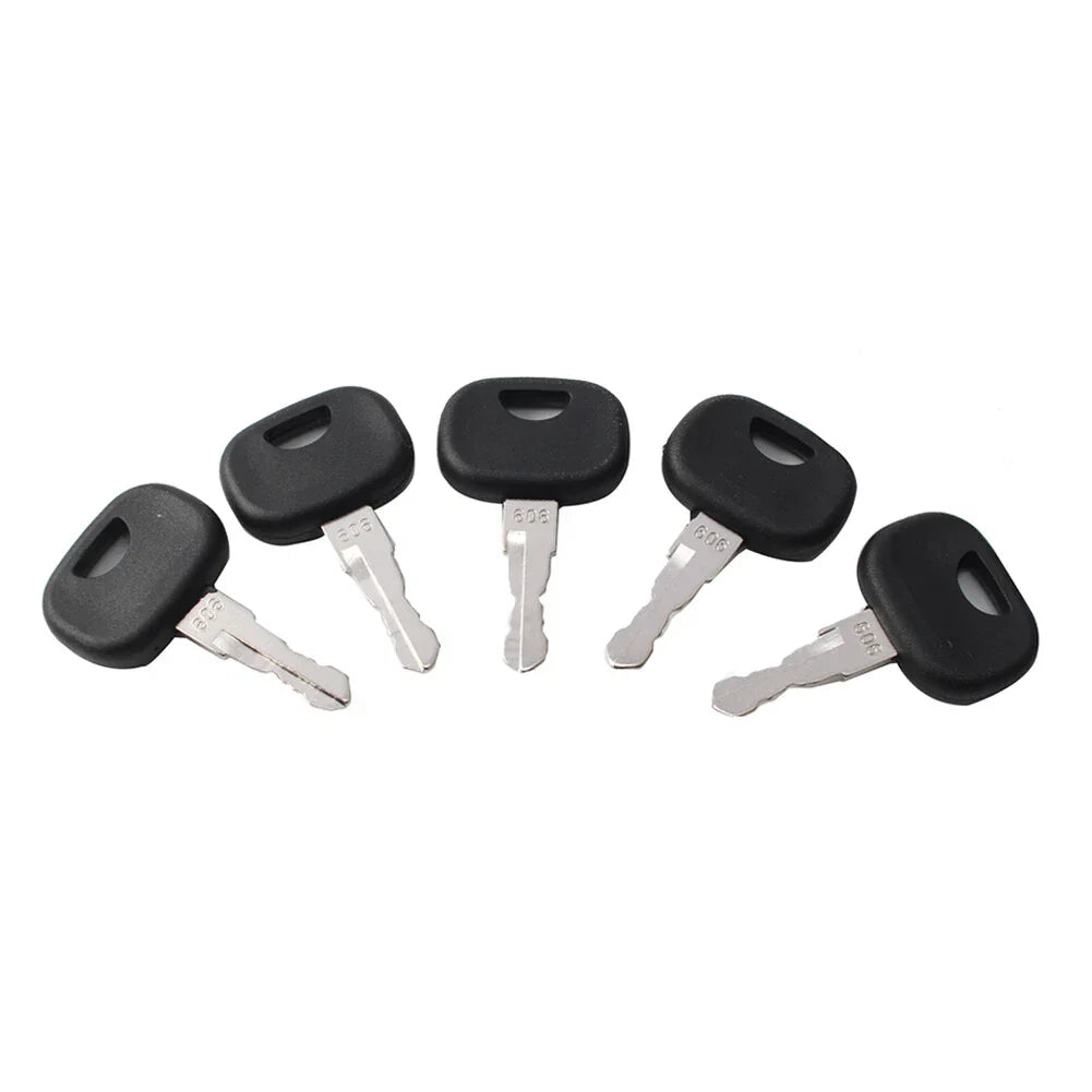 5 x Ignition Starter Keys for Liebherr & John Deere Heavy Equipment