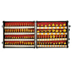 100PCS Router Bit Set for Woodworking (1/4" Shank, Tungsten Carbide)