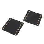 22mm Leather Hand Grip Covers for Universal Motorcycle - Black