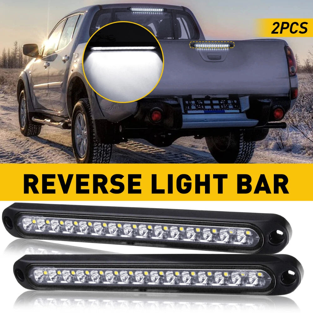 2X 10" White LED Reverse Backup Light Bar for Truck Trailer (YYYY–YYYY)