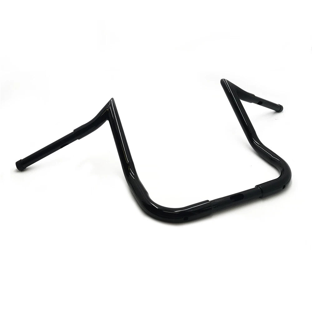 14" Twin Peaks Ape Hanger Handlebars for Harley Touring (2016) - Black