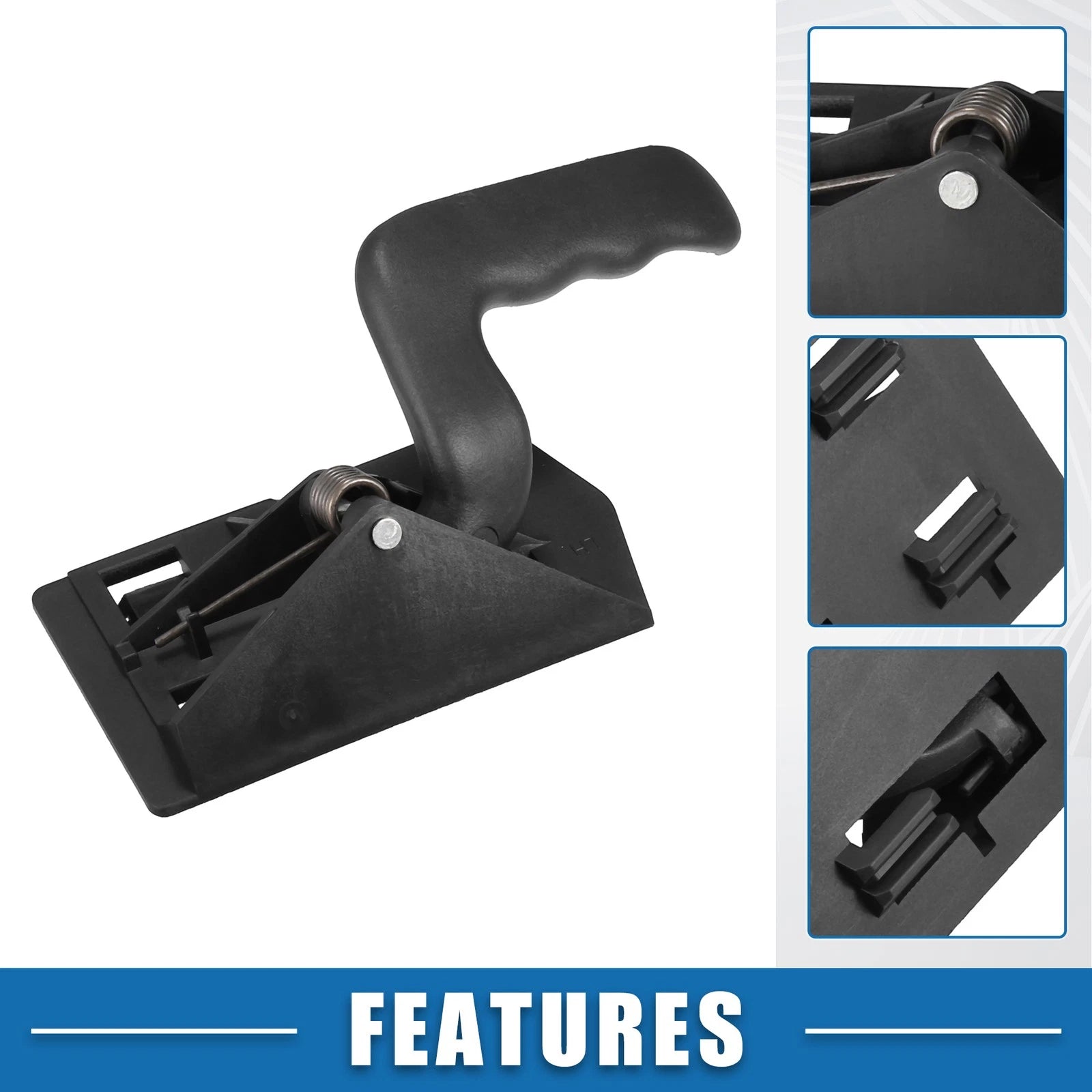 Left Interior Door Handle for Chevy Silverado (1999–2007) Black