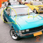 Black Door Bullet Mirrors Pair for BMW M1, Matra-Simca Bagheera