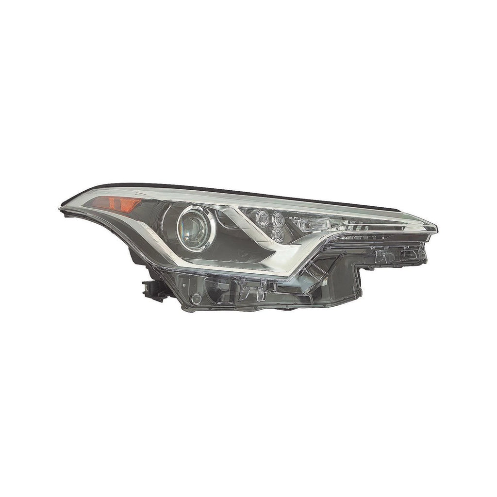 Replacement Passenger Halogen Headlight Lens Housing w/LED Daytime Running Light