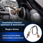 Oxygen Sensor Set of 2 for Nissan 370Z 3.7L (2011–2014)