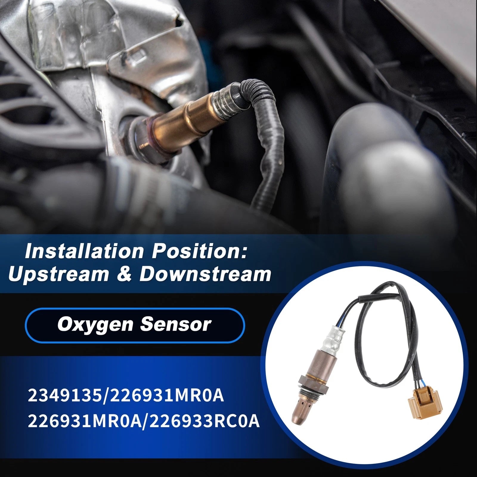 Oxygen Sensor Set of 2 for Nissan 370Z 3.7L (2011–2014)