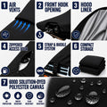 Jet Ski Cover for Sea-Doo GTX 155 (2008–2009) 600D Black