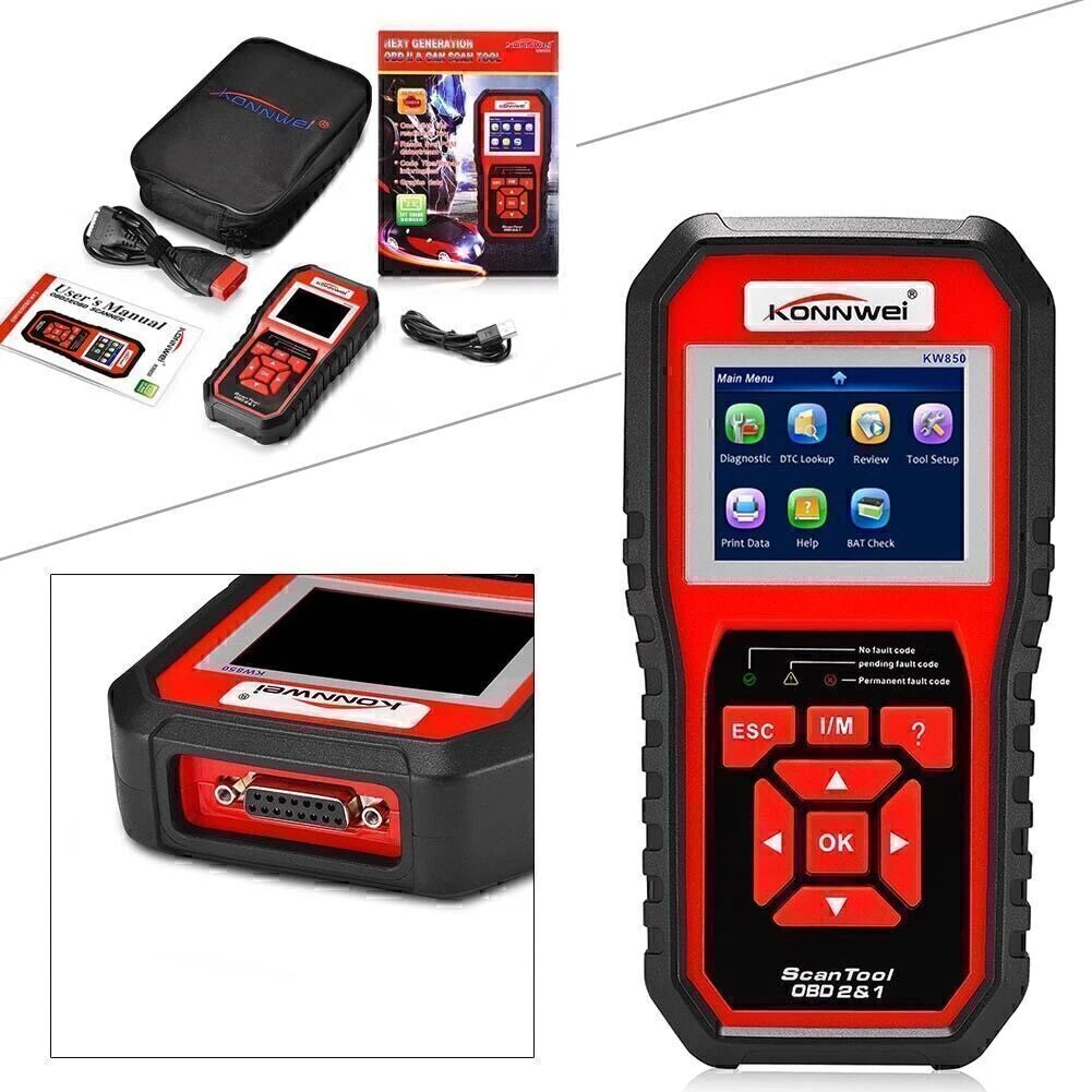 OBD2 Fault Code Reader Diagnostic Tool KW850 for Universal Use