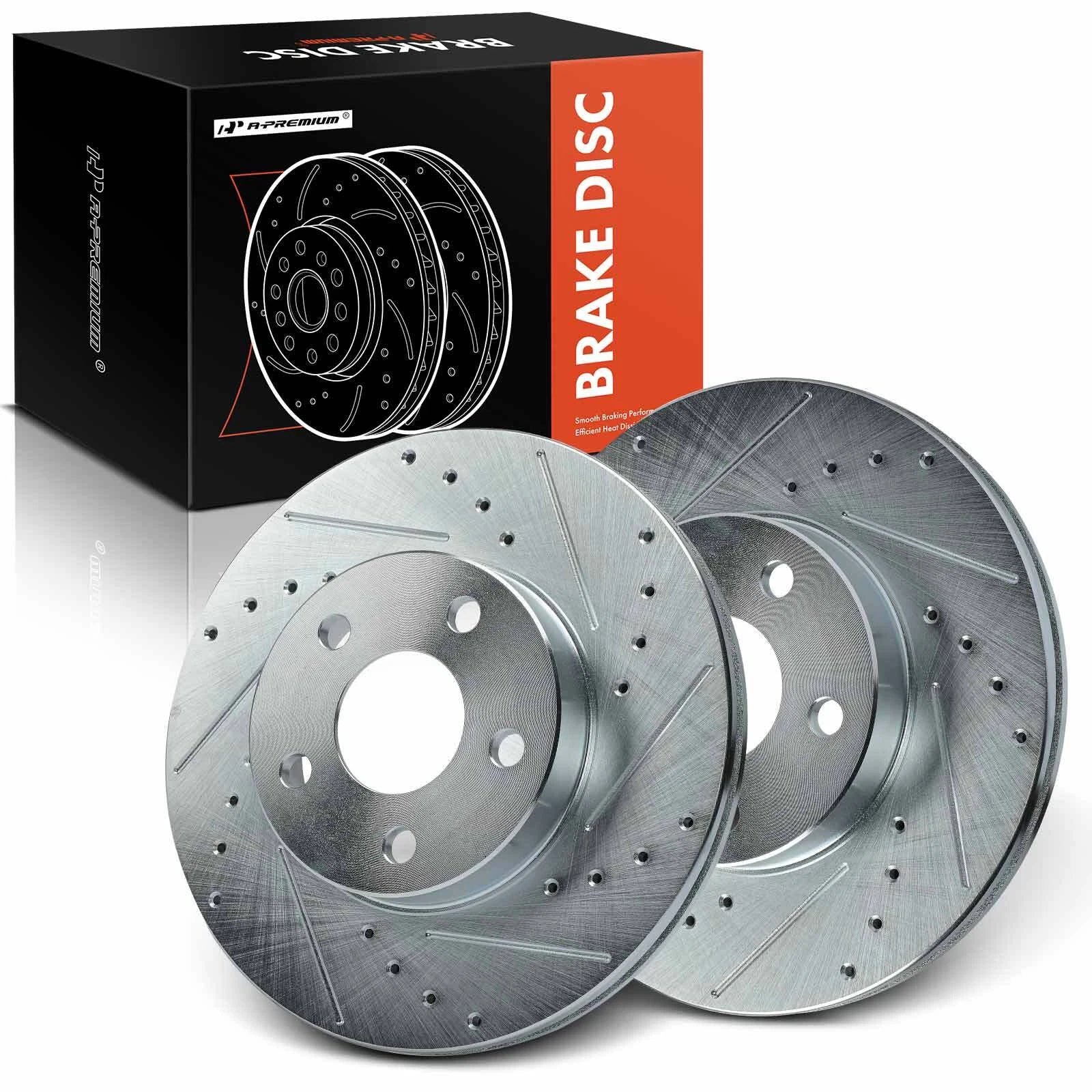 Front Drilled Brake Rotors for Chevy Cavalier for Buick and Pontiac (1992-2005)