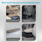 2X Leather Seat Armrest Handle Cover for Range Rover Sport (2005–2013)