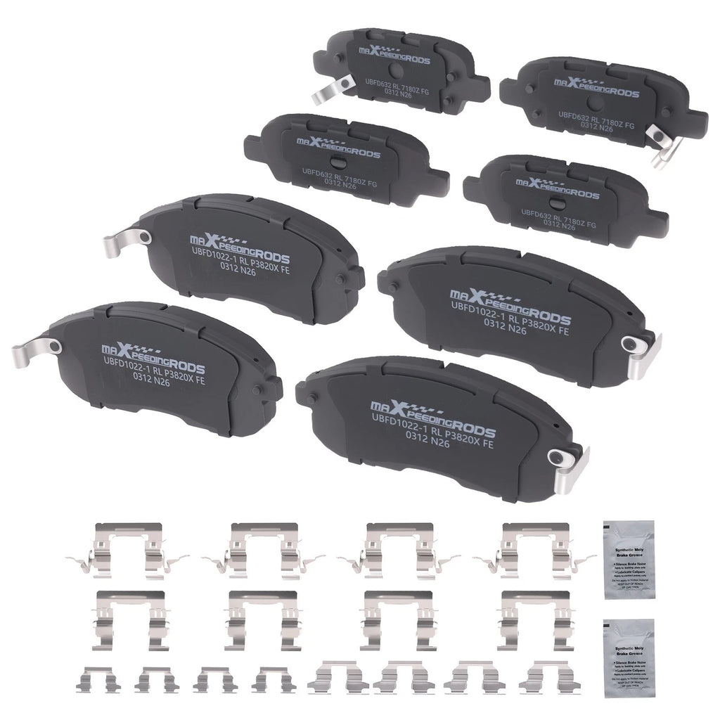Ceramic Brake Pads Kit for Nissan Altima (2002–2013), Juke (2011–2017)