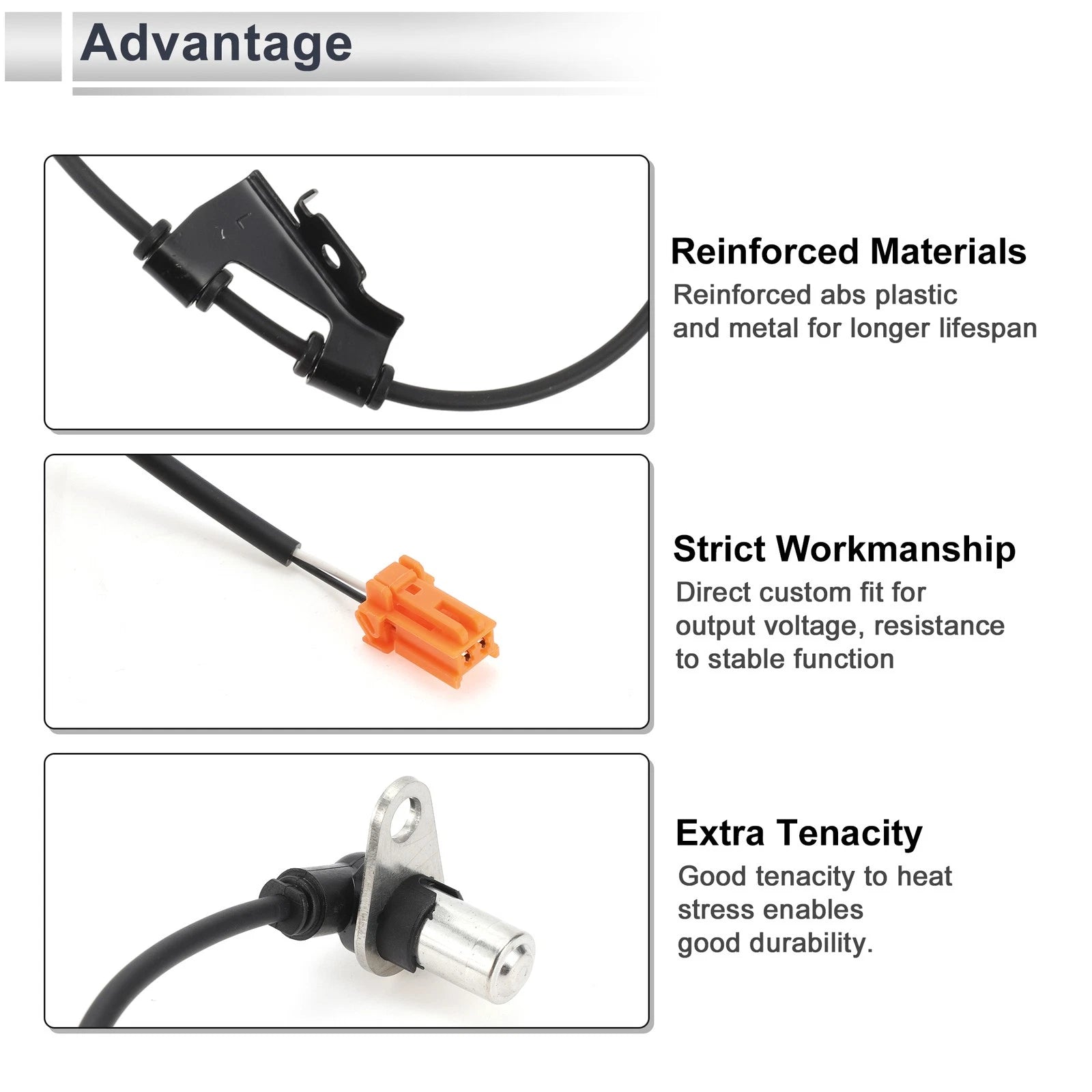 ABS Wheel Speed Sensor No. 57475S2H954 for Honda HR-V (1999–2006) Rear Left