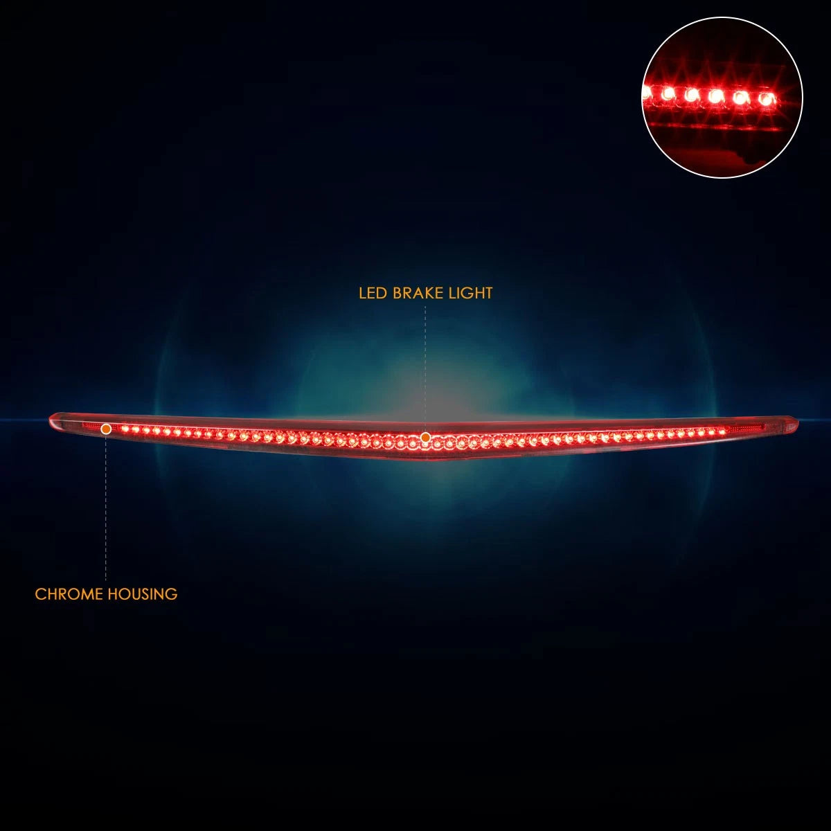 Full LED Third Tail Brake Light for Cadillac DTS (2006–2011)