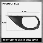 Front Bumper Fog Light Bezel for Audi Q7 (2010–2015) Left Side