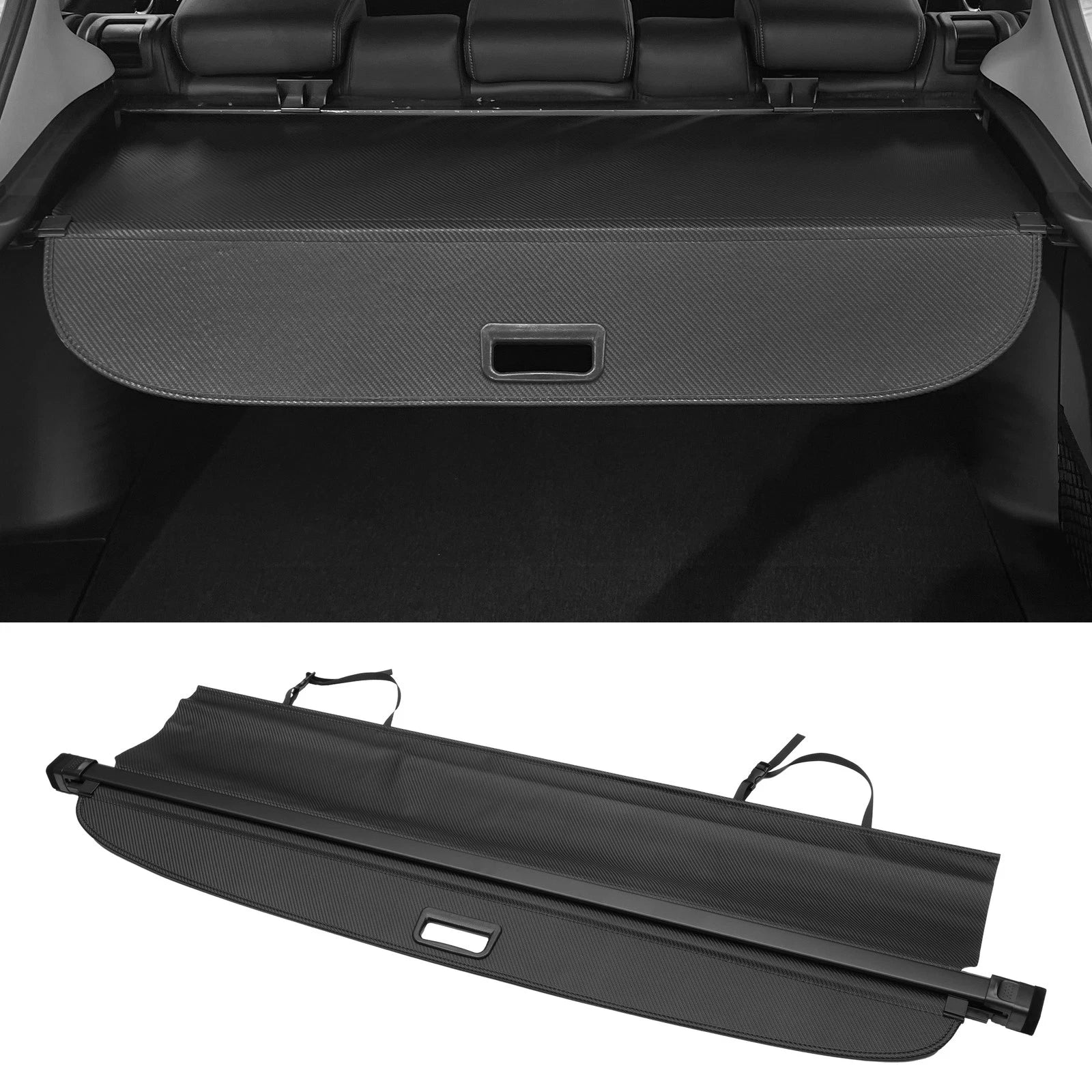 Retractable Cargo Cover for Toyota 4Runner (2010–2023) Carbon Fiber Black