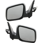 Power Mirror Set for Nissan Rogue (2008–2013) Heated Manual Folding Black