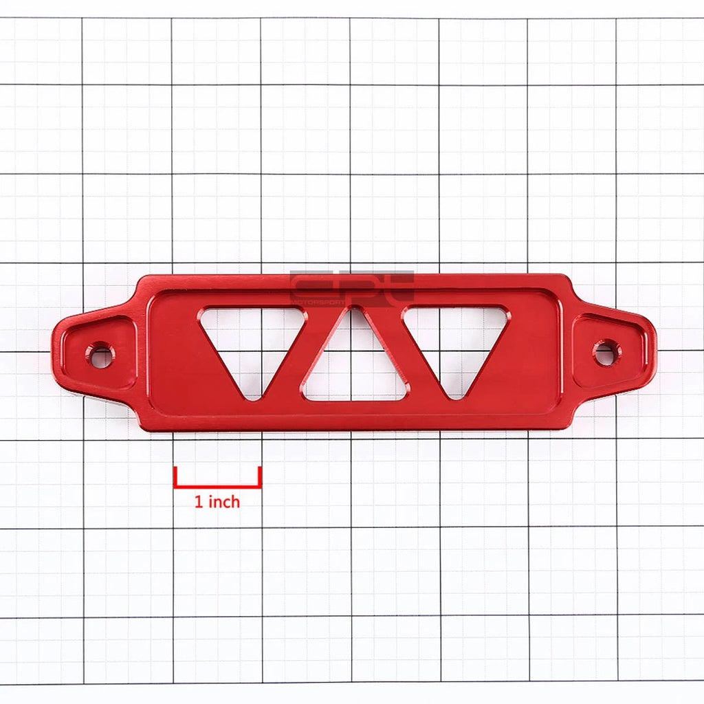 Red Aluminum Battery Tie Down Mount Bracket for Auto Car (170MM/145MM)