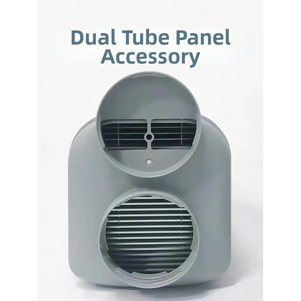 Air Conditioner Dual-Pipe Exhaust Connector for Outdoor Use (40 cm x 30 cm)