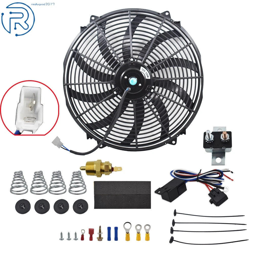 16 Inch Electric Radiator Fan Kit for Universal Applications (12V)