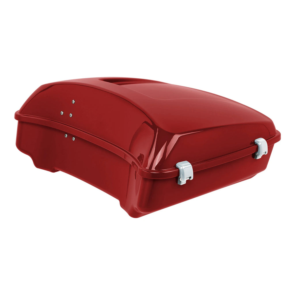 Chopped Trunk Pad Rack for Harley Touring (2014–2025) Wicked Red Glossy