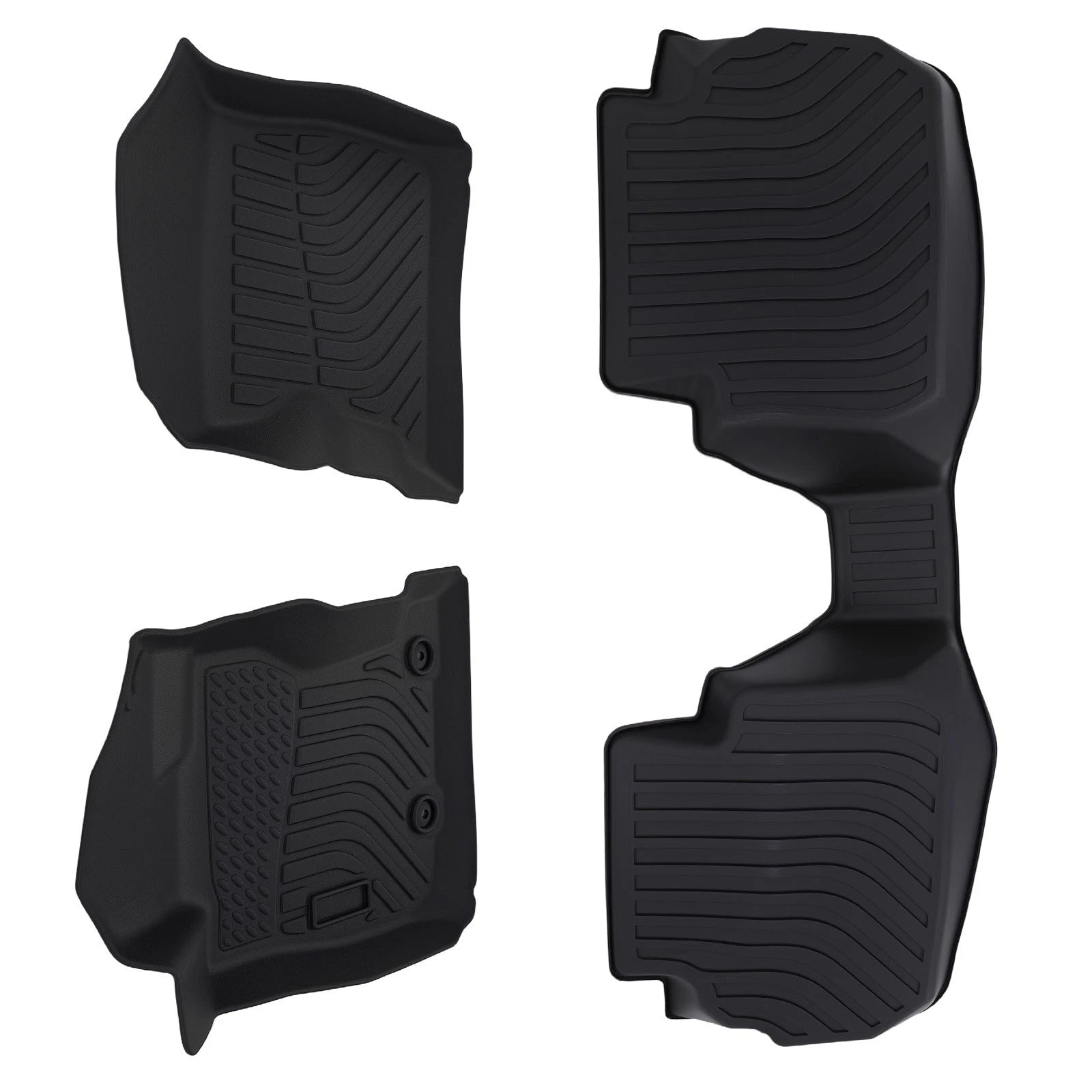 Set of 4 Black TPE All Weather Floor Mats for Subaru WRX (2022–2024)