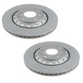 Set of 2 Rear Disc Brake Rotors for Audi A8 Quattro VW Phaeton (2004–2009)